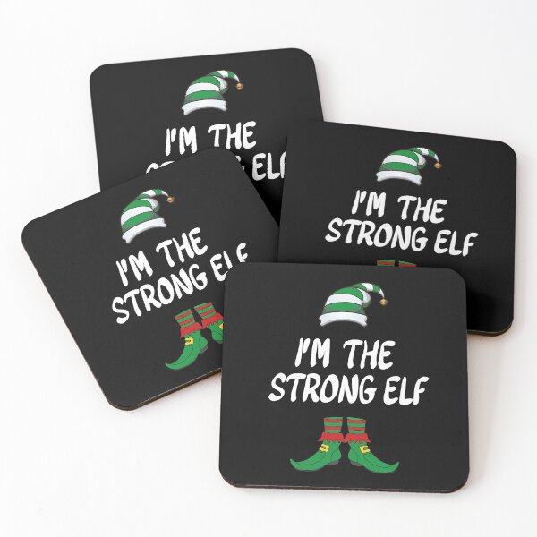Item preview, I'm The Strong Elf Christmas Matching Family Outfit Merry Xmas Cute Elf Gift designed and sold by FunnySunny T-Shirts.