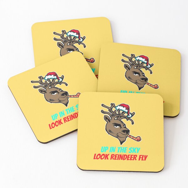 Item preview, Up In The Sky Look Reindeer Fly | Merry Christmas Holiday designed and sold by Ainbowz-Artwork.