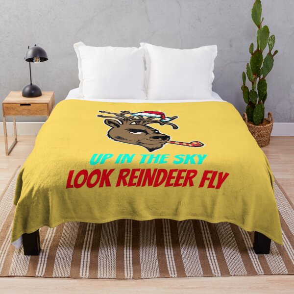 Item preview, Up In The Sky Look Reindeer Fly | Merry Christmas Holiday designed and sold by Ainbowz-Artwork.