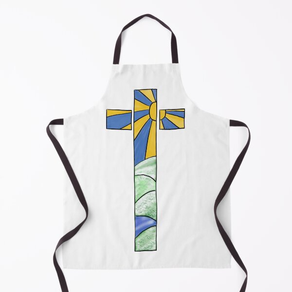 Item preview, Salmo 23 Escena de invierno en una cruz designed and sold by NeedlingGod.