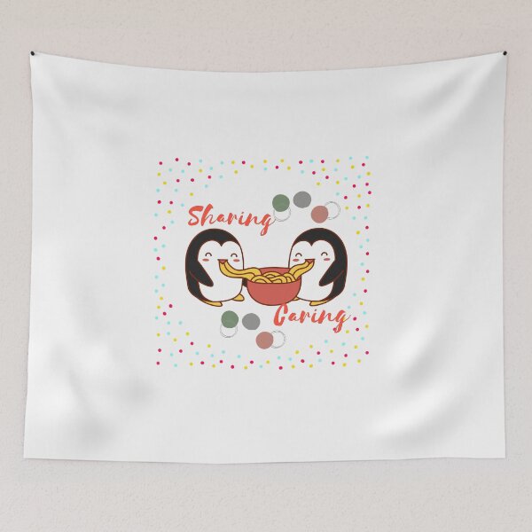 Item preview, Penguin - Sharing Caring designed and sold by ActRightToday.