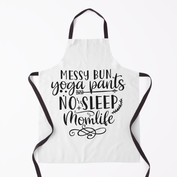 Item preview, messy bun yoga pants no sleep momlife designed and sold by shinoshop.