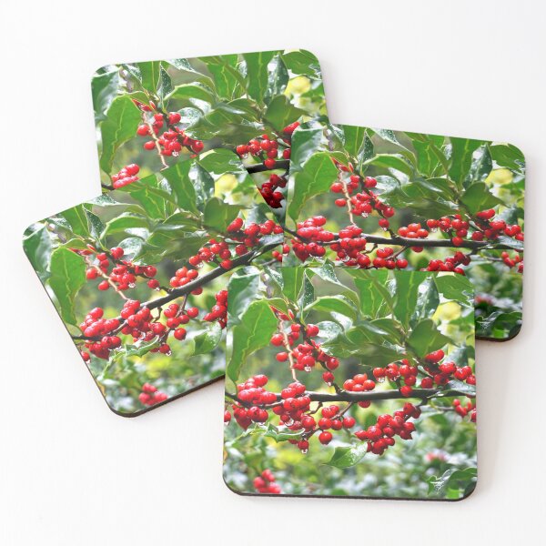 Item preview, Holly - Red berries designed and sold by MarionsArt.