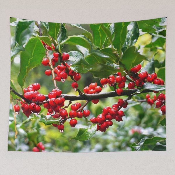 Item preview, Holly - Red berries designed and sold by MarionsArt.