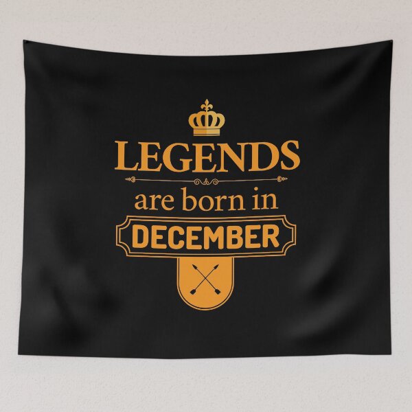Item preview, Legends Are Born In December | Birthday Gift | designed and sold by Minimalwiz.