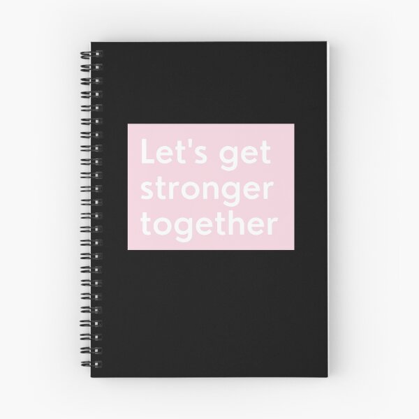 Item preview, Lets Get Stronger Together quote design.  designed and sold by milkasweet.