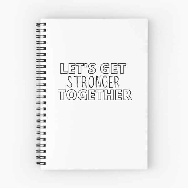 Item preview, Lets Get Stronger Together quote design.  designed and sold by milkasweet.