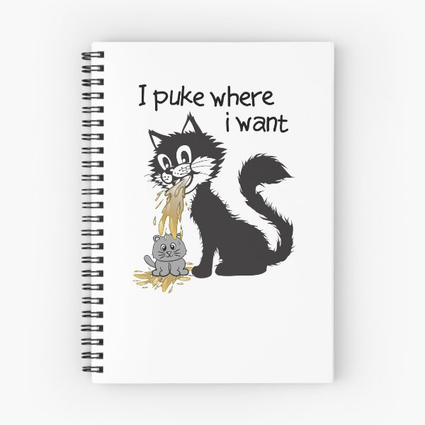 Item preview, Cat  puke - I puke where I want designed and sold by scrolla.