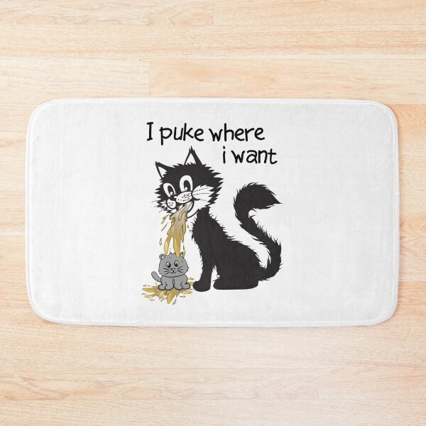 Item preview, Cat  puke - I puke where I want designed and sold by scrolla.