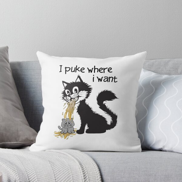 Item preview, Cat  puke - I puke where I want designed and sold by scrolla.