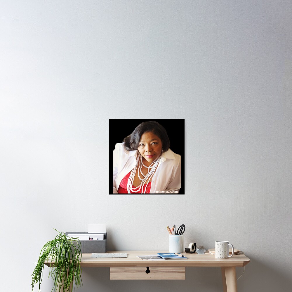 Cyn Sings Jazz Red Poster