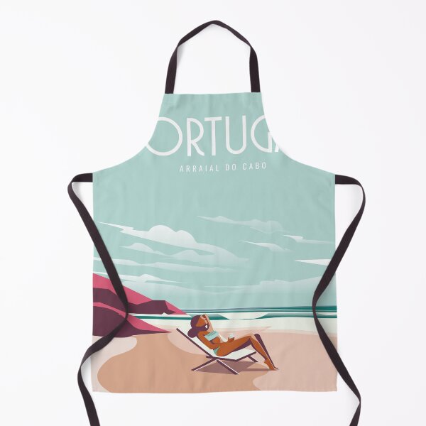 Item preview, Portugal beach travel poster designed and sold by Arctic frame studio.