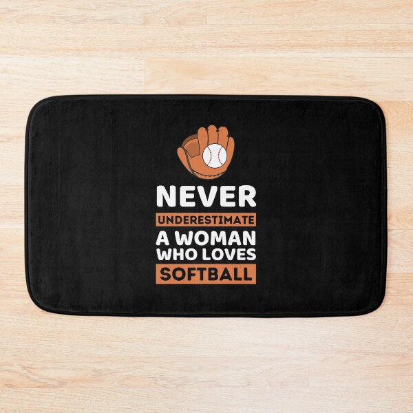 Item preview, Never Underestimate A Woman Who Loves Softball designed and sold by bifkee19.