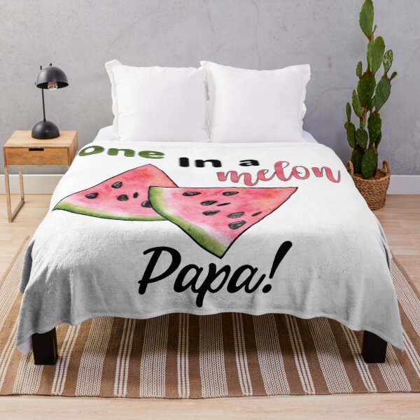 Item preview, One in a Melon Papa with Watercolor Watermelon Slices designed and sold by LovenLaughter.