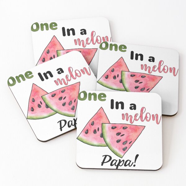 Item preview, One in a Melon Papa with Watercolor Watermelon Slices designed and sold by LovenLaughter.