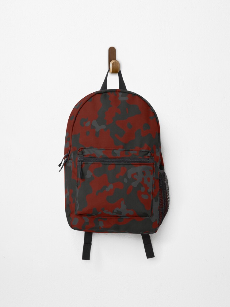 Coach red shop camo backpack