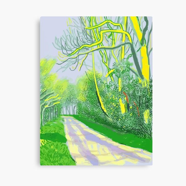 Vectorscape vectorart impression of a painting by David Hockney Canvas Print