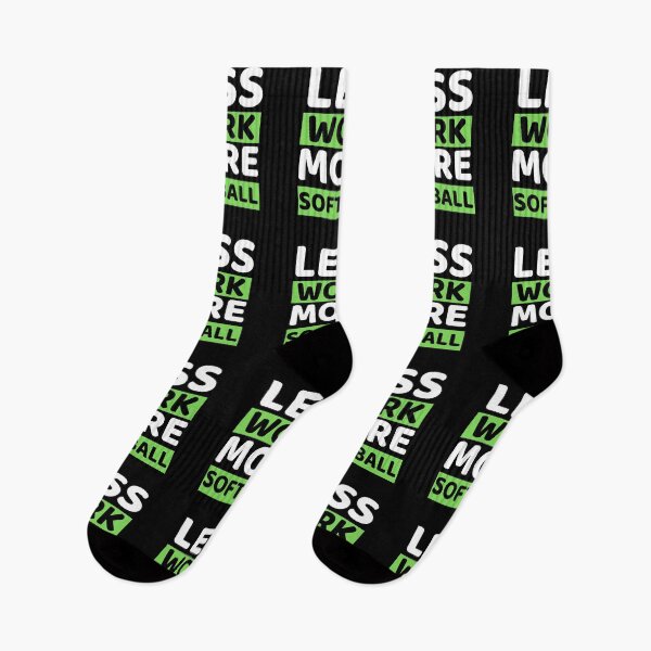 Item preview, Less Work More Softball designed and sold by bifkee19.