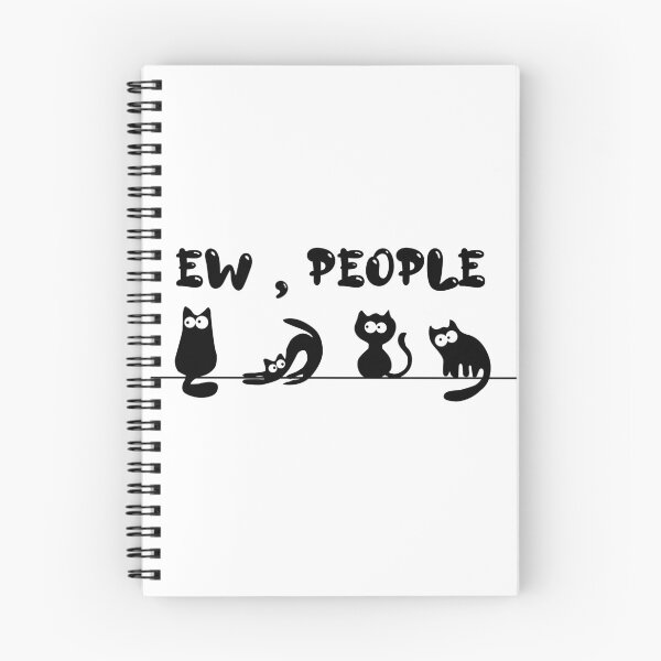 Item preview, black cat shirt funny womens ew people meowy cat lovers T-Shirt designed and sold by mouhiblaw.