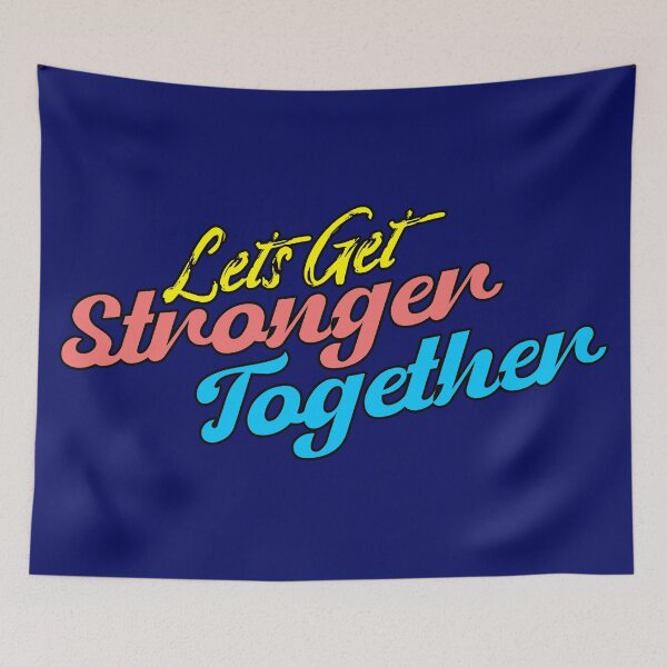 Item preview, Lets Get Stronger Together Vintage designed and sold by Feline Rockstars.