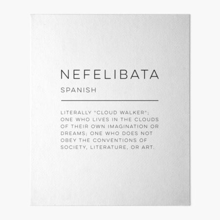 Nefelibata Definition Prints, Digital Download Instant Download