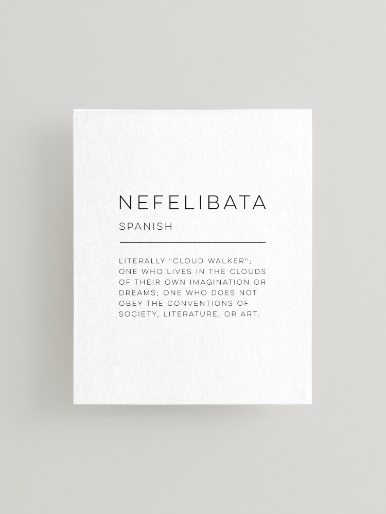 Nefelibata Definition Art Print for Sale by wisemagpie