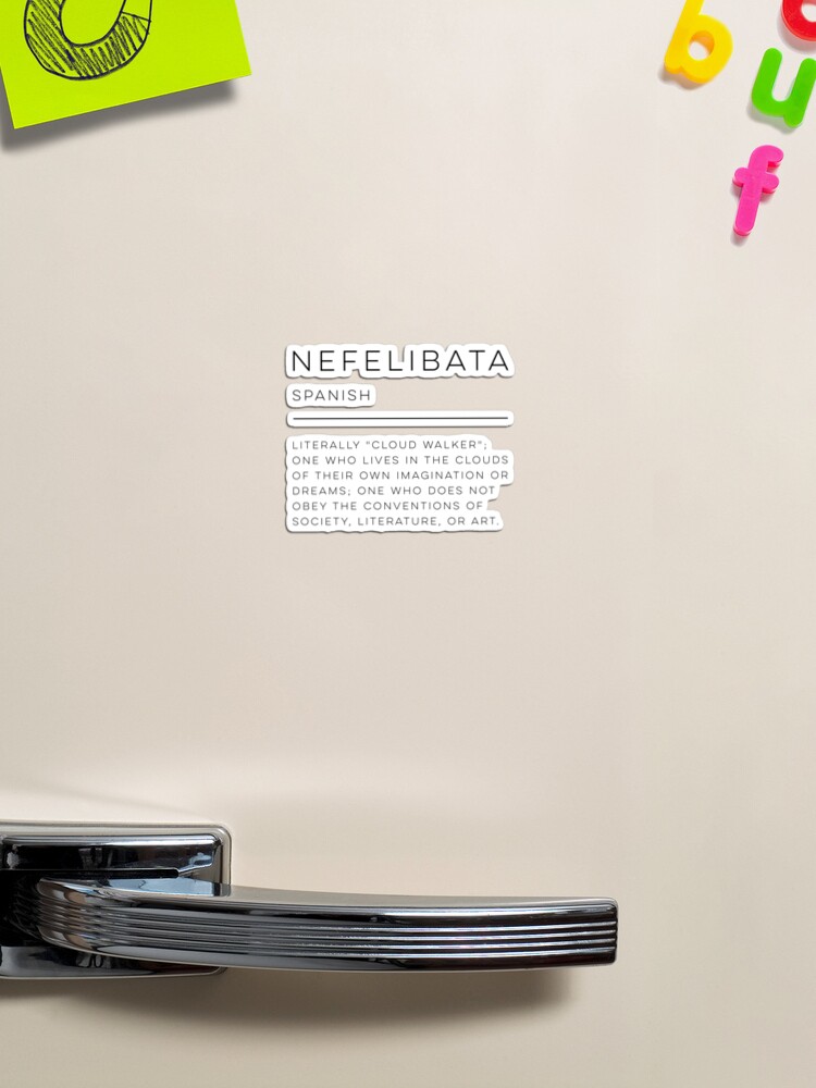 Nefelibata Definition Poster