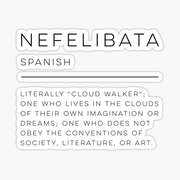 Nefelibata Sticker by designair