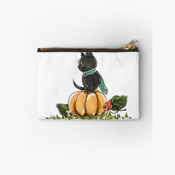 Item preview, Black Cat and the Pumpkin designed and sold by CreativeBu.