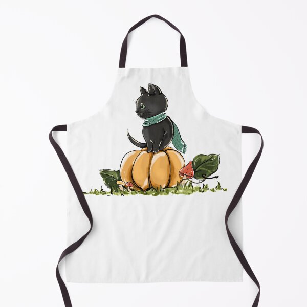 Item preview, Black Cat and the Pumpkin designed and sold by CreativeBu.