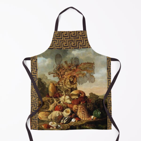 Item preview, STILL LIFE WITH SEA SHELLS,CORALS ,MARINE PLANTS ON THE COAST Antique Flemish Painting designed and sold by BulganLumini.
