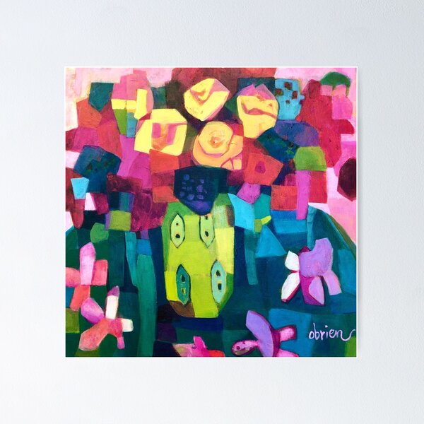Item preview, Pink and Yellow Spring designed and sold by Annie O'Brien Gonzales.