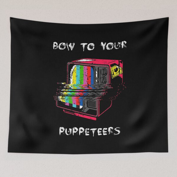 Item preview, Bow To Your Puppeteers – Mass Media TV Propaganda Puppets designed and sold by The Green Corner.