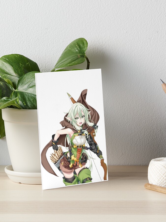 High Elf Archer character design comparison between LN, Manga