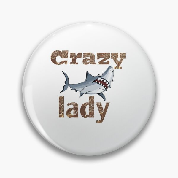 Item preview, Crazy shark lady designed and sold by Jain123.