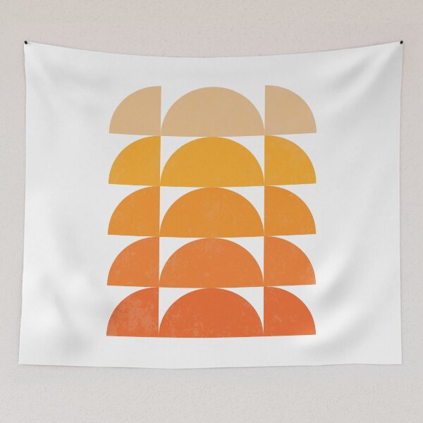 Item preview, Orange Mid Century Modern Retro Sunset designed and sold by Inogitna Designs.