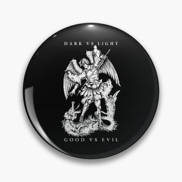 Item preview, dark versus light evil versus good angel vs dragon designed and sold by ZenCloak.