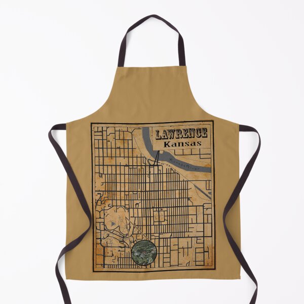 Item preview, Vintage Lawrence Kansas Map designed and sold by kelbyredux.