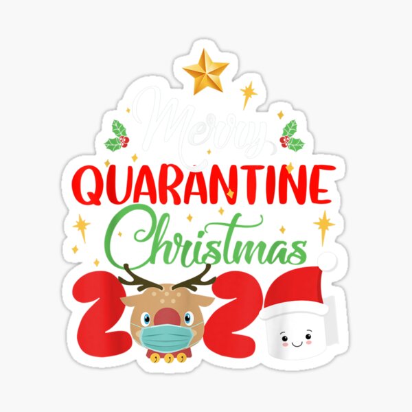 "Family Matching Xmas Merry Quarantine Christmas" Sticker for Sale by