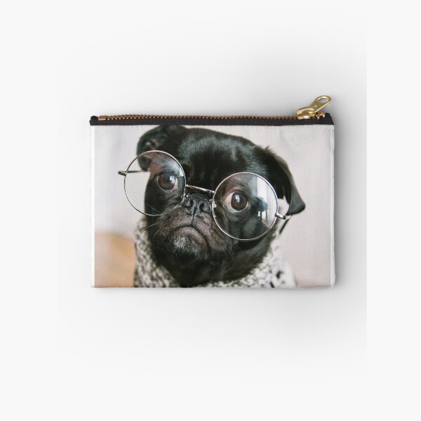 Item preview, Big Glasses Smart Pug designed and sold by Alladin7.