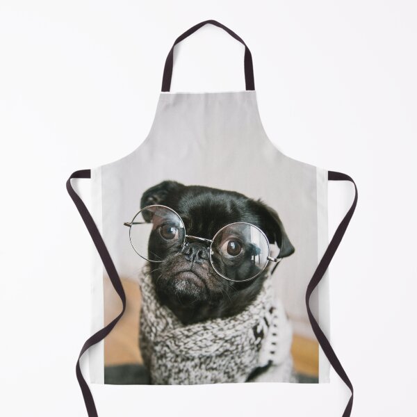Item preview, Big Glasses Smart Pug designed and sold by Alladin7.