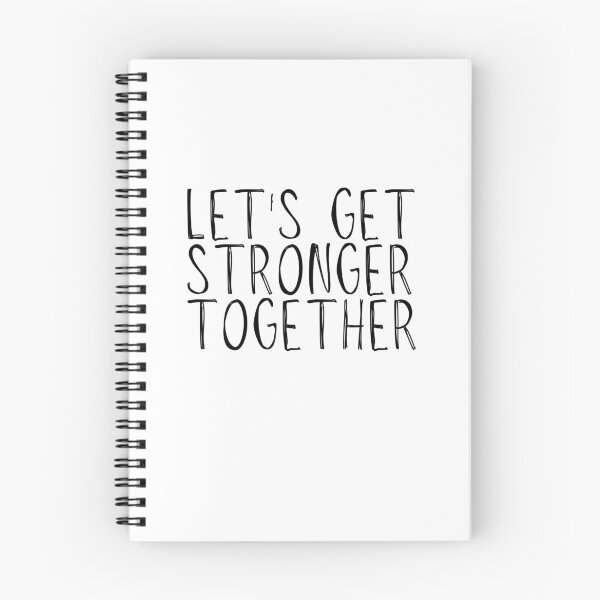 Item preview, Lets Get Stronger Together quote design.  designed and sold by milkasweet.