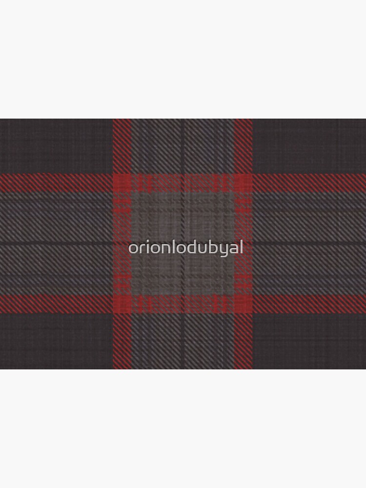 Hannibal TV Show Decor Fan Art - Cranberry Red and Warm Gray Plaid Suit by orionlodubyal