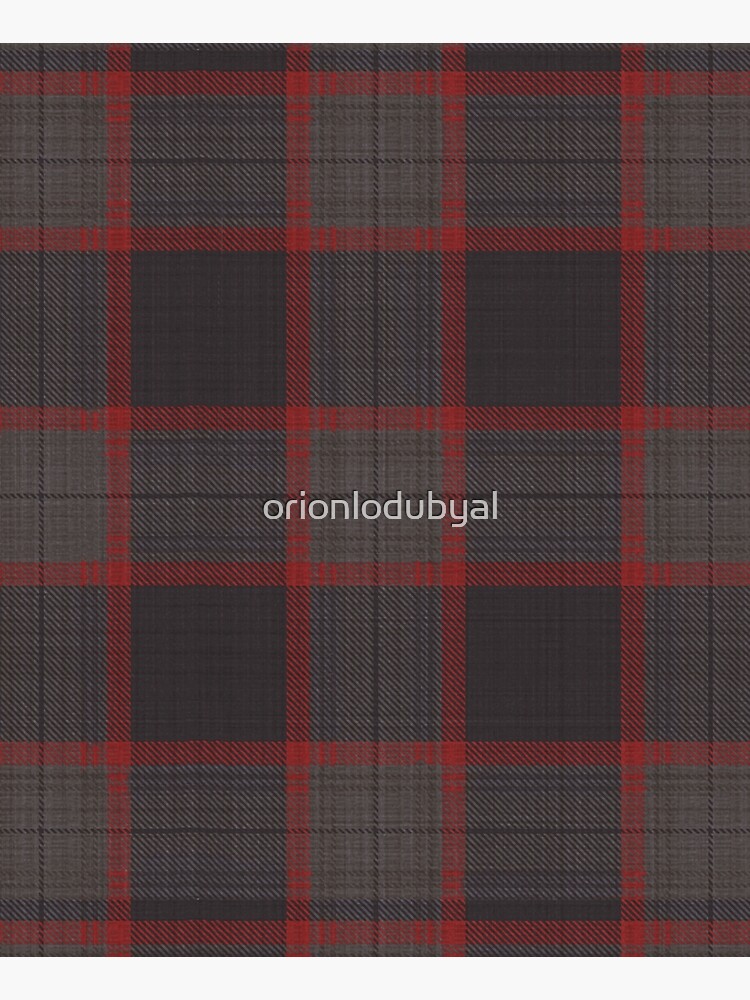 Hannibal TV Show Decor Fan Art - Cranberry Red and Warm Gray Plaid Suit by orionlodubyal