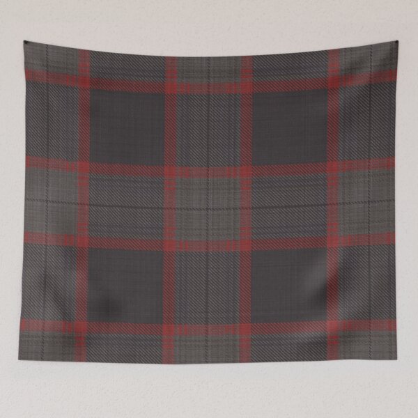 Item preview, Hannibal TV Show Decor Fan Art - Cranberry Red and Warm Gray Plaid Suit designed and sold by orionlodubyal.