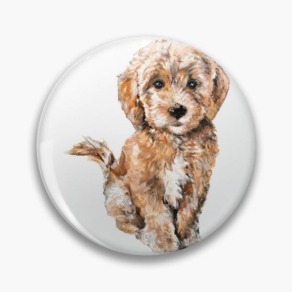 Item preview, Poodle/ Goldendoodle Puppy Watercolor Illustration designed and sold by Uplift Illustrations.