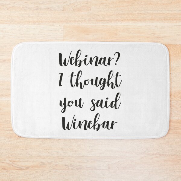 Item preview, Webinar? I thought you said Winebar designed and sold by YYZDesign.