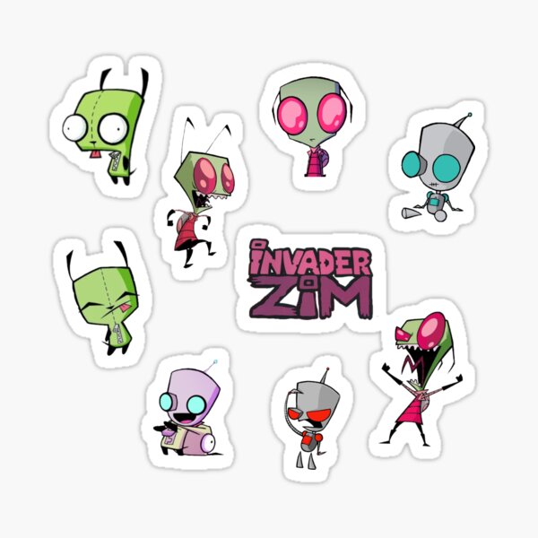 invader zim macbook sticker