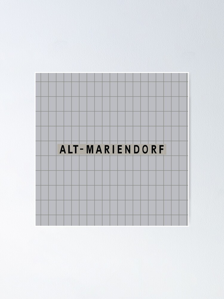 Alternate view of Alt-Mariendorf Station Tiles (Berlin) Poster