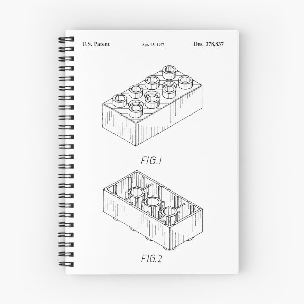 Item preview, Patent Brick 2x4 Duplo (Black Version) designed and sold by mecanolego.